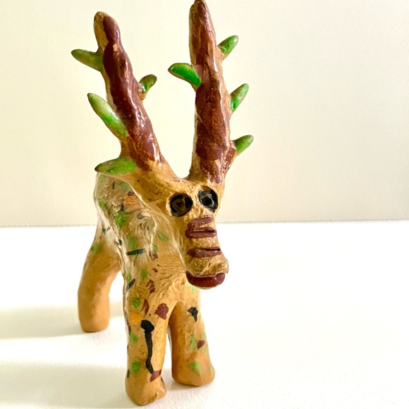 Vintage Mexican, rustic miniature figures, small clay animals, Chiapas 1960’s - Picture 6 of 12